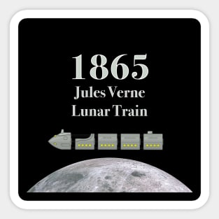 Jules Verne Lunar Train Sticker